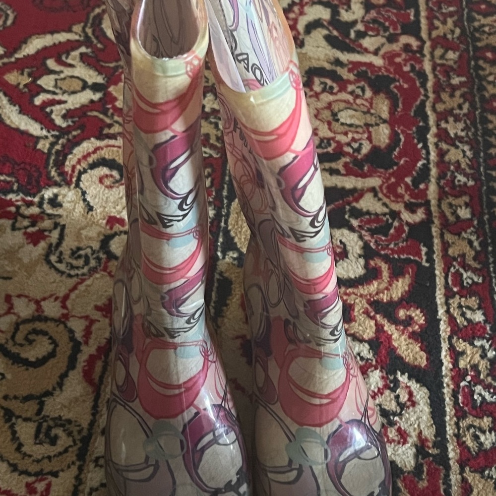 coach rain boot size 8